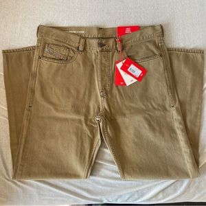diesel khaki colored jeans